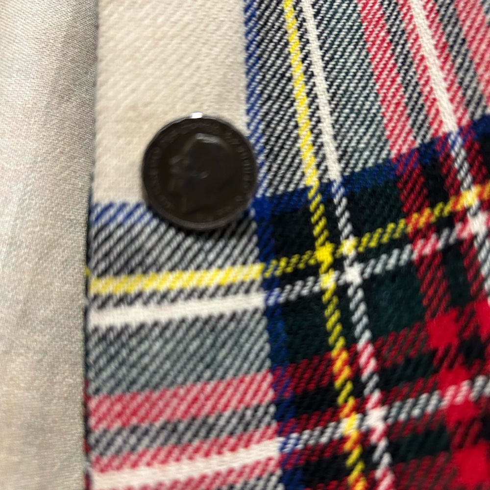 Plaid Button-Up Jacket - Picture 4 of 6